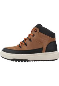 Geox - Buty GEOX J BUNSHEE BOY B ABX Brązowy. Kolor: brązowy. Materiał: syntetyk, tkanina. Sport: turystyka piesza