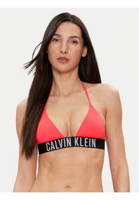 Calvin Klein Swimwear Góra od bikini KW0KW02666 Czerwony. Kolor: czerwony. Materiał: syntetyk