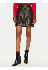 Vero Moda Spódnica z imitacji skóry Rocky 10330112 Czarny Slim Fit. Kolor: czarny. Materiał: skóra #1