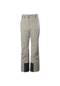 Damskie ocieplane spodnie narciarskie Helly Hansen Alpine. Kolor: szary. Sezon: zima. Sport: narciarstwo