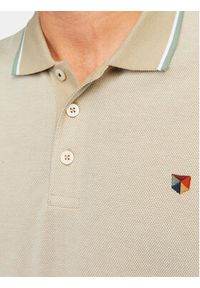 Jack & Jones - Jack&Jones Polo Bluwin 12169064 Beżowy Regular Fit. Typ kołnierza: polo. Kolor: beżowy. Materiał: bawełna, syntetyk #4