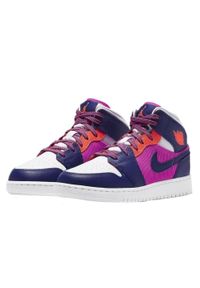 Buty do chodzenia dla dorosłych Air Jordan 1 Mid Fire Pink Barely Grape. Kolor: fioletowy. Sport: turystyka piesza