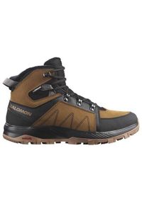salomon - Buty do chodzenia męskie Salomon Outchill Ts Cswp. Wysokość cholewki: za kostkę. Kolor: brązowy. Materiał: materiał, skóra, syntetyk. Szerokość cholewki: normalna. Sport: turystyka piesza