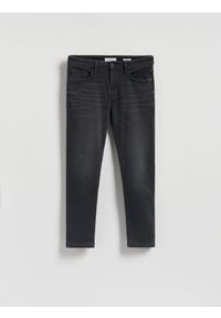 Reserved - Jeansy slim z efektem sprania - szary. Kolor: szary #1