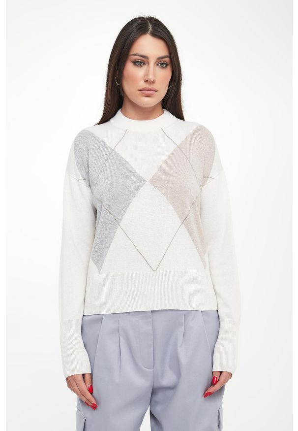 Sweter damski wełniany PESERICO. Materiał: wełna