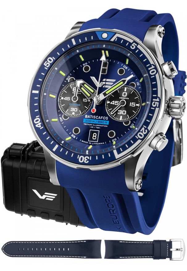 Zegarek Vostok Europe Zegarek męski Vostok Europe 6S21-511A772S niebieski. Kolor: niebieski