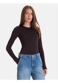 Wolford Body Berlin 75087 Brązowy Slim Fit. Kolor: brązowy. Materiał: bawełna, syntetyk #1