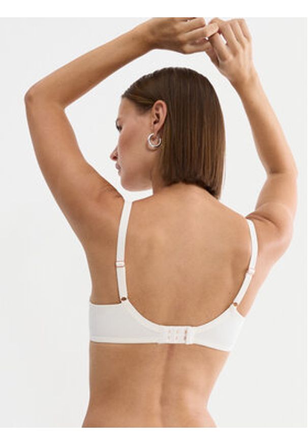 Triumph Biustonosz balkonetka Wild Gardenia Florale 10224879 Écru. Kolor: kremowy. Materiał: lyocell