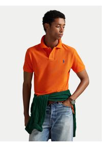 Polo Ralph Lauren Polo 710782592024 Pomarańczowy Regular Fit. Typ kołnierza: polo. Kolor: pomarańczowy. Materiał: bawełna #1