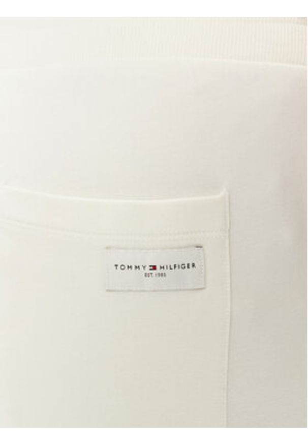 TOMMY HILFIGER - Tommy Hilfiger Spodnie dresowe UW0UW04785 Écru Regular Fit. Materiał: dresówka