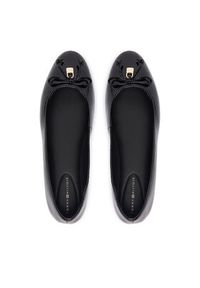 TOMMY HILFIGER - Tommy Hilfiger Baleriny Hilifger Patent Ballet FW0FW09005 Czarny. Kolor: czarny. Materiał: skóra #2