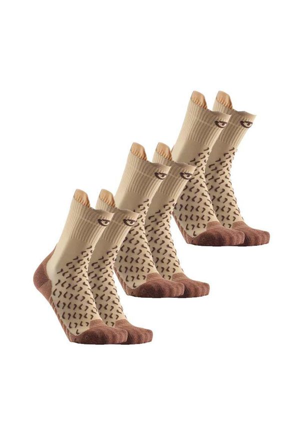 Skarpety trekkingowe dorosly Therm-ic Outdoor UltraCool Crew zestaw 3 par. Kolor: beżowy, wielokolorowy, brązowy. Sport: outdoor