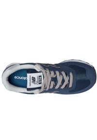 Buty damskie New Balance WL574EVN – granatowe. Okazja: na co dzień. Kolor: niebieski. Materiał: skóra, zamsz, materiał, guma. Szerokość cholewki: normalna. Model: New Balance 574 #2