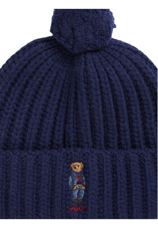 Polo Ralph Lauren Czapka 455931876003 Granatowy. Kolor: niebieski. Materiał: wełna