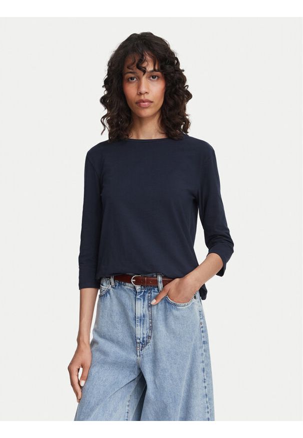 Weekend Max Mara Bluzka Multia 2625946021 Granatowy Regular Fit. Kolor: niebieski. Materiał: bawełna