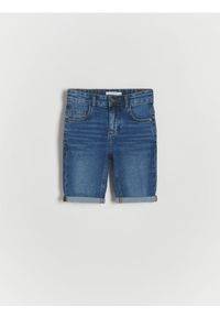 Reserved - Jeansowe szorty - niebieski. Kolor: niebieski. Materiał: jeans. Styl: klasyczny