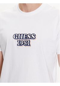 Guess T-Shirt Logo M3GI30 K8FQ4 Biały Slim Fit. Kolor: biały. Materiał: bawełna