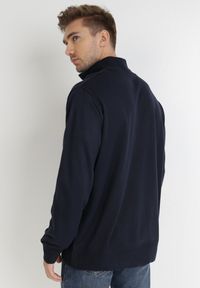 Born2be - Granatowy Sweter Z Wełną Avoah. Kolekcja: plus size. Kolor: niebieski. Materiał: wełna. Długość: długie. Styl: klasyczny #5