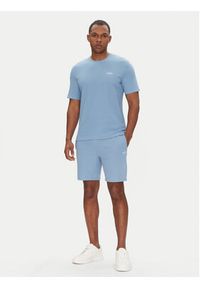 BOSS Szorty piżamowe Waffle Shorts 50535884 Błękitny Relaxed Fit. Kolor: niebieski. Materiał: bawełna, syntetyk #4