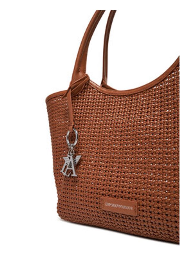 Emporio Armani Torebka EW001009 AF14309 U6164 Brązowy. Kolor: brązowy. Materiał: skórzane