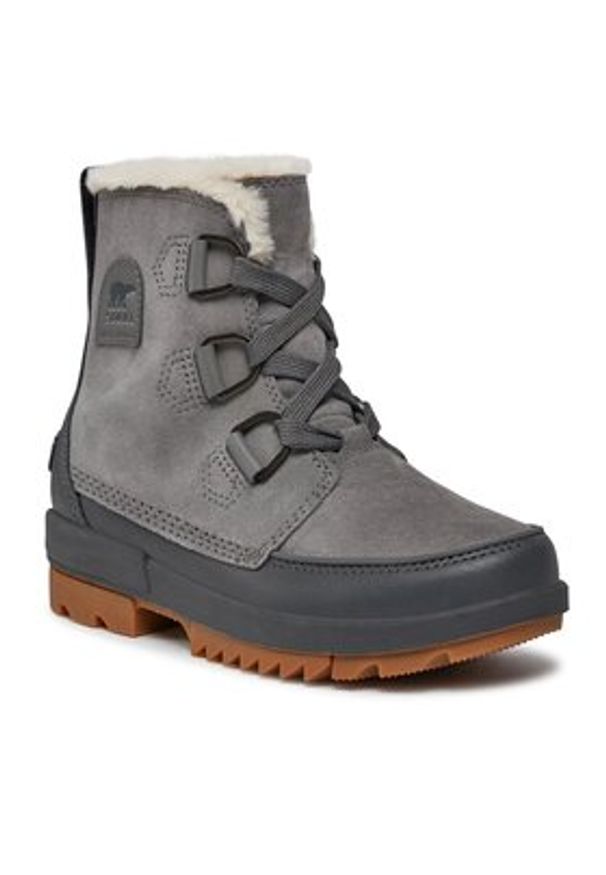 sorel - Sorel Botki Torino™ Ii Wp NL3488-052 Szary. Kolor: szary. Materiał: skóra, zamsz