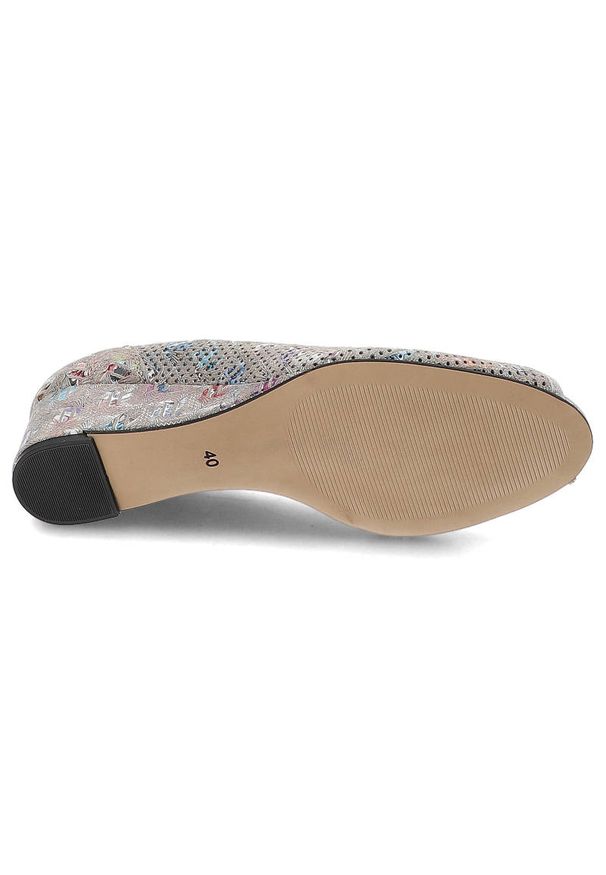 Szare Czółenka Gamis Damskie Buty Eleganckie. Zapięcie: bez zapięcia. Kolor: szary. Materiał: zamsz, skóra. Szerokość cholewki: normalna. Obcas: na koturnie. Styl: elegancki. Wysokość obcasa: średni