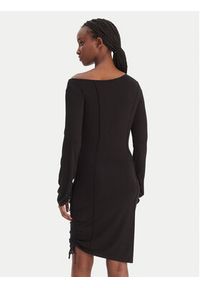 Karl Lagerfeld Jeans Sukienka codzienna B1W13045 Czarny Slim Fit. Okazja: na co dzień. Kolor: czarny. Materiał: wiskoza. Typ sukienki: proste. Styl: casual #4