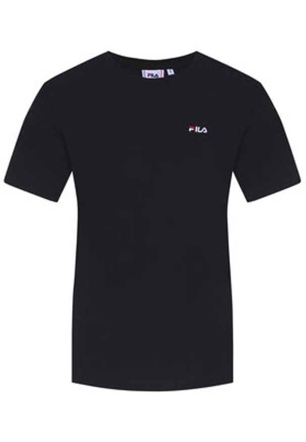 Fila T-Shirt Eara 687469 Czarny Regular Fit. Kolor: czarny. Materiał: bawełna