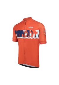 KEADA SPORTS - Damska koszulka rowerowa z krótkim rękawem – Signal Two. Kolor: pomarańczowy. Długość rękawa: krótki rękaw. Długość: krótkie. Sport: kolarstwo