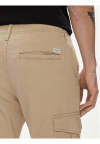 Jack & Jones - Jack&Jones Joggery Marco 12186889 Beżowy Slim Fit. Kolor: beżowy. Materiał: bawełna #4