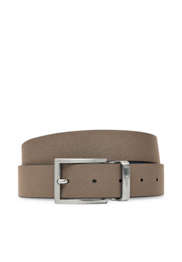 Guess Pasek Męski BM7787 P3435 Czarny. Kolor: czarny. Materiał: skóra