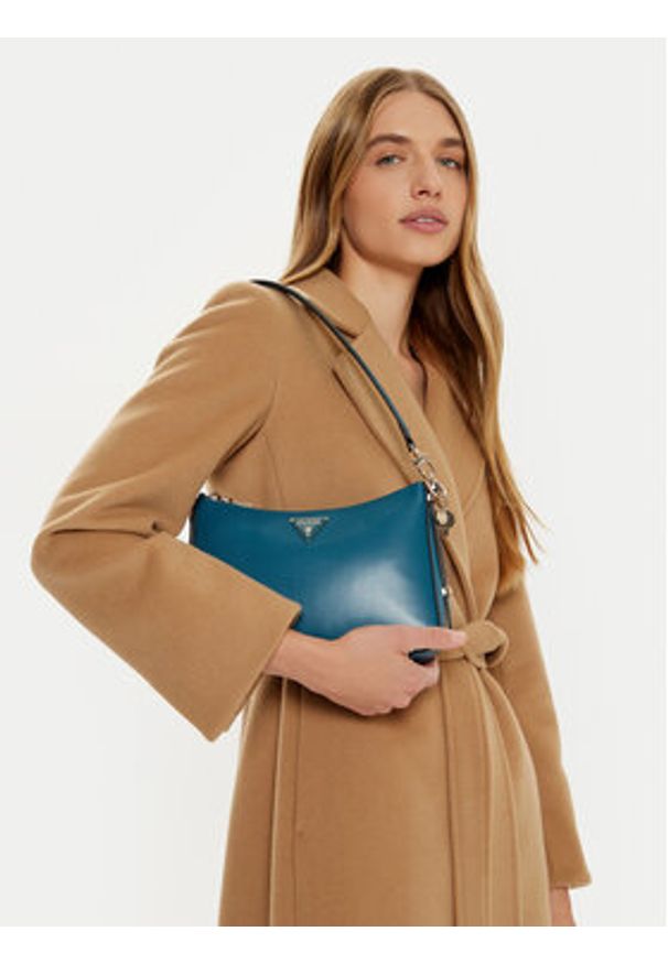Guess Torebka Daryna 2 Comp Satche HWVG94 93180 Turkusowy. Kolor: turkusowy. Materiał: skórzane