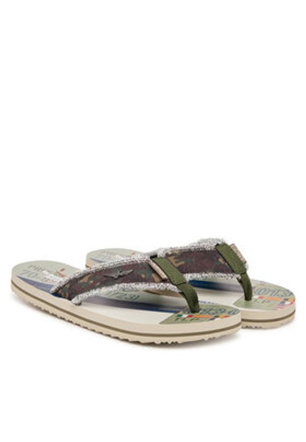 Aeronautica Militare Japonki 261SC0310UCT03593 Khaki. Kolor: brązowy. Materiał: materiał