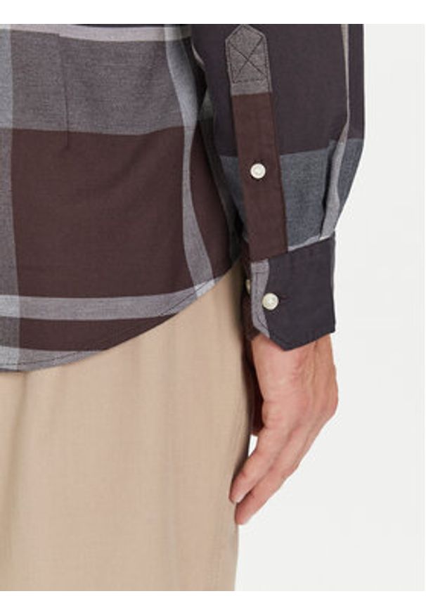 Barbour Koszula Dunoon MSH4980TN38 Granatowy Regular Fit. Kolor: niebieski. Materiał: bawełna