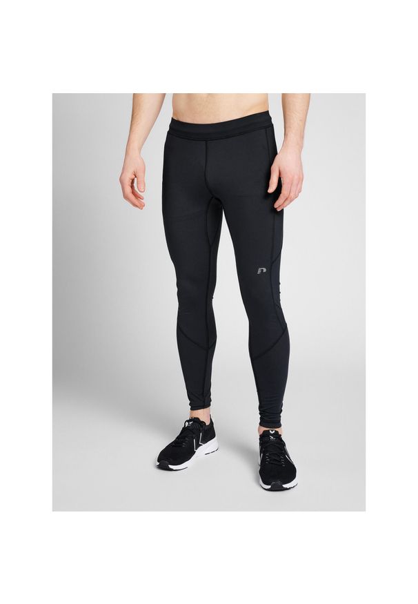 NewLine - Długie legginsy Newline. Kolor: czarny. Materiał: dresówka. Długość: długie. Styl: sportowy
