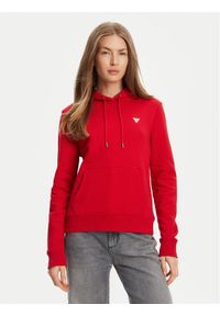 Guess Bluza W4YQ04 KC811 Czerwony Regular Fit. Kolor: czerwony. Materiał: bawełna