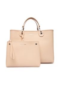 Emporio Armani Torebka EW000360 AF12036 M1332 Beżowy. Kolor: beżowy. Materiał: skórzane #1