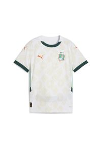 Puma - Młodzieżowa koszulka wyjazdowa Wybrzeża Kości Słoniowej 2025 PUMA. Kolor: zielony, biały, wielokolorowy. Sport: piłka nożna #1