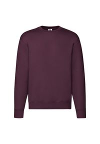 FRUIT OF THE LOOM - Męska Bluza Rozpinana Premium. Kolor: czerwony, wielokolorowy, brązowy