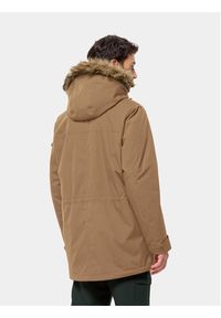 Jack Wolfskin Parka Glacier Canyon 1107674 Brązowy Regular Fit. Kolor: brązowy. Materiał: syntetyk #3