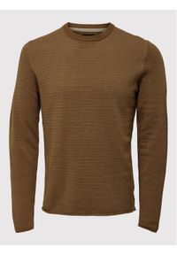 Only & Sons Sweter Niguel 22019544 Brązowy Regular Fit. Kolor: brązowy. Materiał: bawełna #1