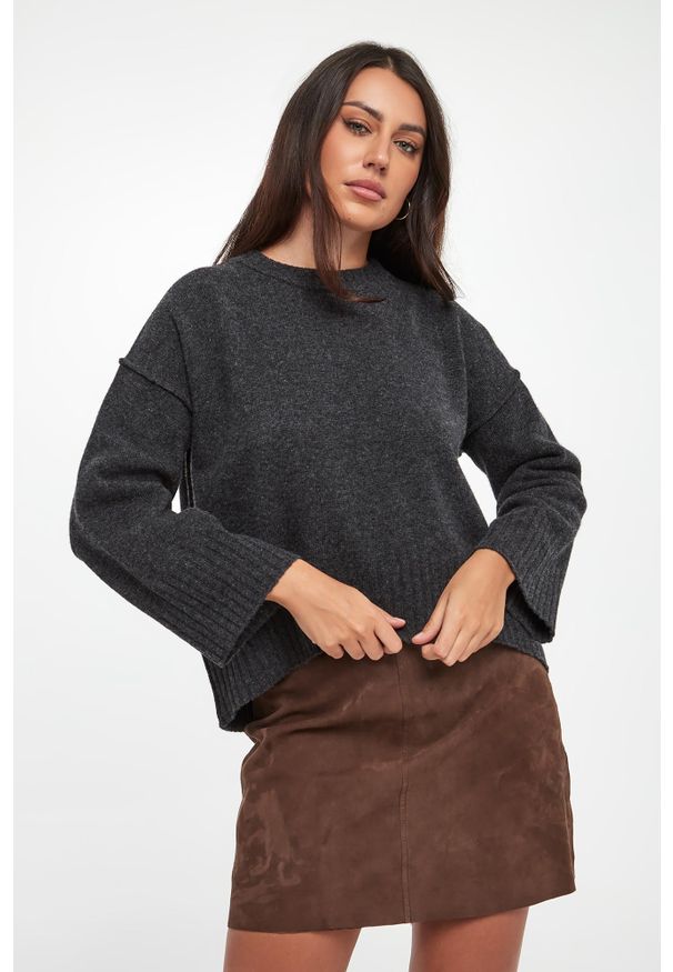 Marella - Sweter damski wełniany Amelia MARELLA. Materiał: wełna