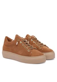 AGL Sneakersy Crystal New D925300FGKV153G594 Brązowy. Kolor: brązowy. Materiał: zamsz, skóra #3