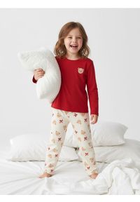 Sinsay - Piżama dwuczęściowa z motywem misia - czerwony. Kolor: czerwony #1