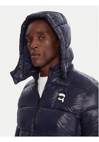 Karl Lagerfeld - KARL LAGERFELD Kurtka zimowa 505022 554590 Granatowy Regular Fit. Typ kołnierza: dekolt w karo. Kolor: niebieski. Materiał: syntetyk. Sezon: zima #4