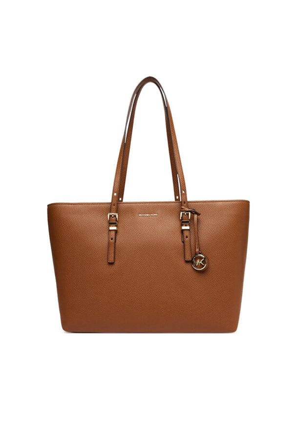 MICHAEL Michael Kors Torebka Quinn 30T5GQNT9L Brązowy. Kolor: brązowy. Materiał: skórzane