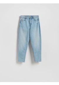 Reserved - Jeansy mom fit - niebieski. Kolor: niebieski