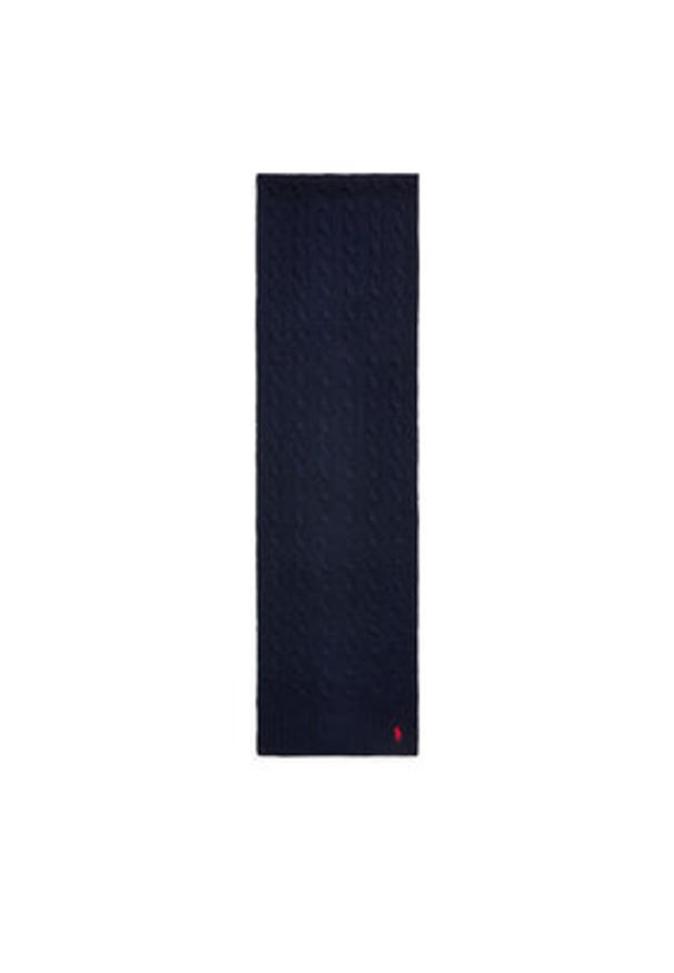 Polo Ralph Lauren Szalik 455956296009 Granatowy. Kolor: niebieski. Materiał: wełna, materiał