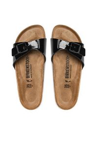 Birkenstock Klapki Madrid 040303 Czarny. Kolor: czarny. Materiał: skóra #7