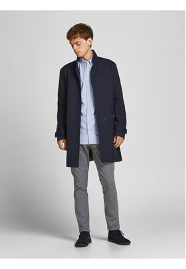 Jack & Jones - Jack&Jones Koszula 12182486 Błękitny Slim Fit. Kolor: niebieski. Materiał: bawełna
